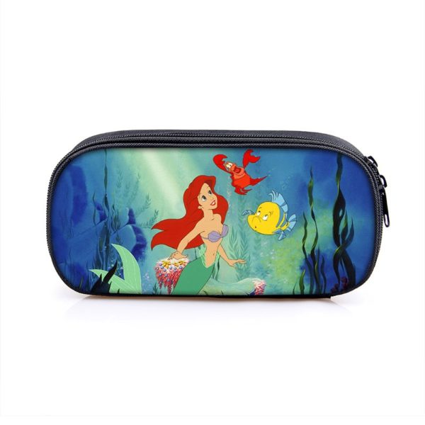 The Little Mermaid Cosmetic Bags Boys Girls Children Large Pencil Case Purse Storage Bags Women Men Multifunction Makeup Bag - Image 11