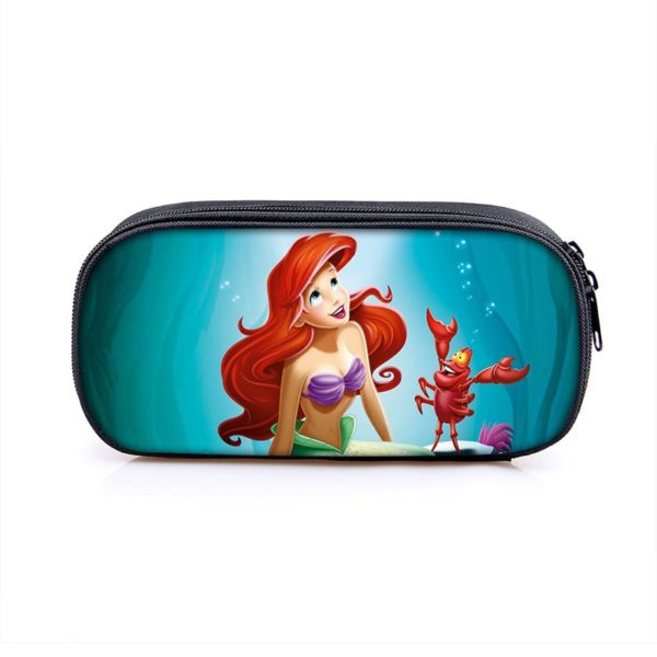 The Little Mermaid Cosmetic Bags Boys Girls Children Large Pencil Case Purse Storage Bags Women Men Multifunction Makeup Bag - Image 12