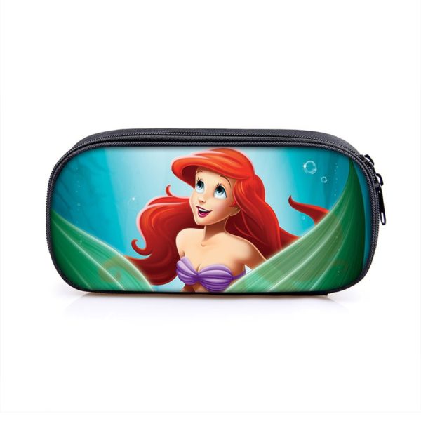 The Little Mermaid Cosmetic Bags Boys Girls Children Large Pencil Case Purse Storage Bags Women Men Multifunction Makeup Bag - Image 13