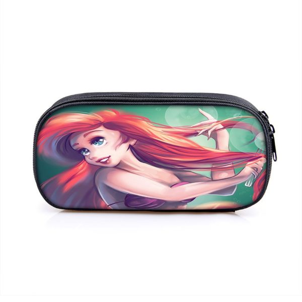 The Little Mermaid Cosmetic Bags Boys Girls Children Large Pencil Case Purse Storage Bags Women Men Multifunction Makeup Bag - Image 2