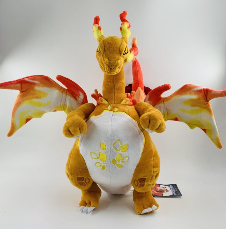 38cm Large Black Orange Super Giant Charizard Skeleton Plush | giftanime