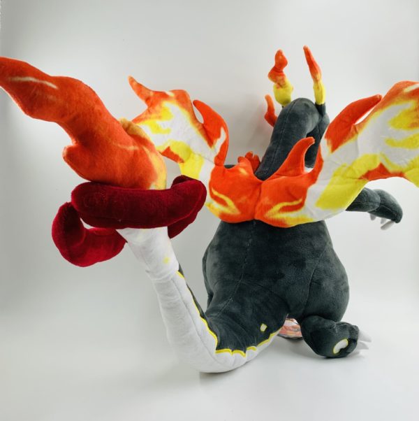 38cm Large Black Orange Super Giant Charizard Skeleton Plush - Image 3