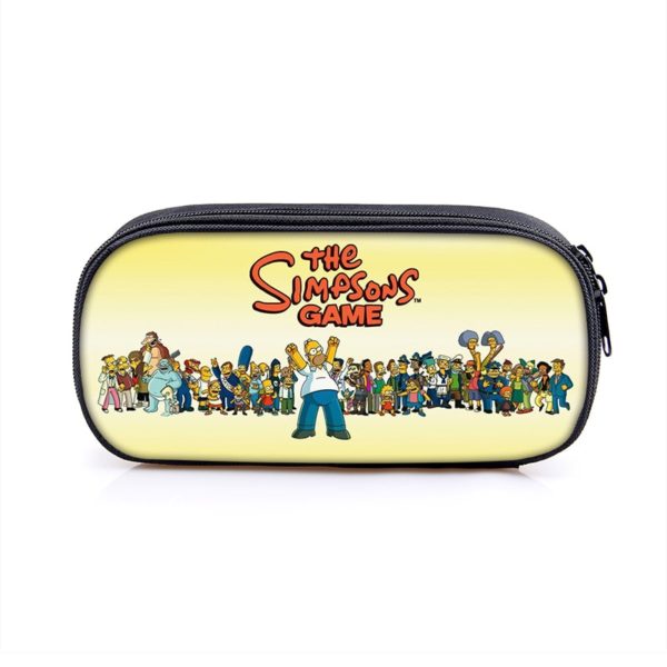 The Simpsons Cosmetic Bags Boys Girls Children Large Pencil Case Purse Storage Bags Women Men Multifunction Makeup Bag - Image 12