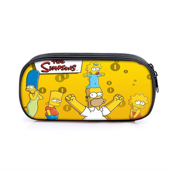 The Simpsons Cosmetic Bags Boys Girls Children Large Pencil Case Purse Storage Bags Women Men Multifunction Makeup Bag - Image 22