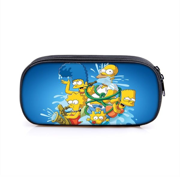 The Simpsons Cosmetic Bags Boys Girls Children Large Pencil Case Purse Storage Bags Women Men Multifunction Makeup Bag - Image 24