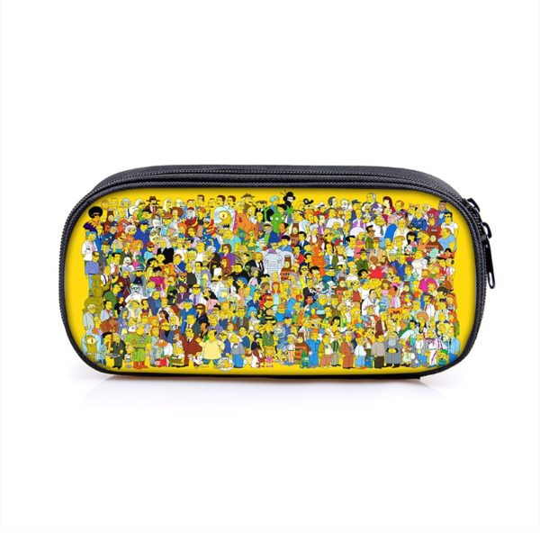 The Simpsons Cosmetic Bags Boys Girls Children Large Pencil Case Purse Storage Bags Women Men Multifunction Makeup Bag - Image 26