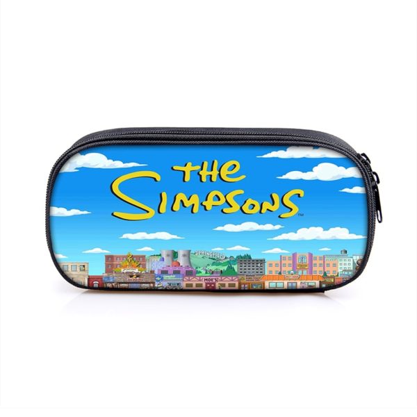 The Simpsons Cosmetic Bags Boys Girls Children Large Pencil Case Purse Storage Bags Women Men Multifunction Makeup Bag - Image 13