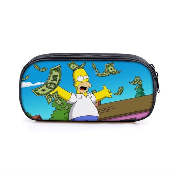 The Simpsons Cosmetic Bags Boys Girls Children Large Pencil Case Purse Storage Bags Women Men Multifunction Makeup Bag - Image 44