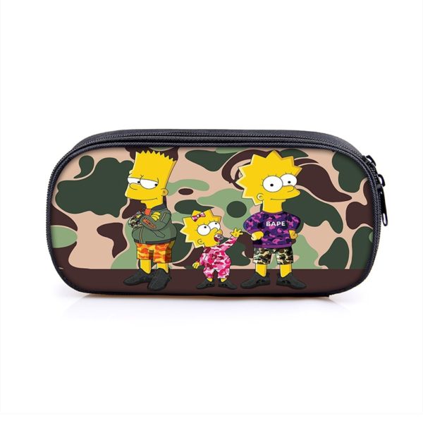 The Simpsons Cosmetic Bags Boys Girls Children Large Pencil Case Purse Storage Bags Women Men Multifunction Makeup Bag - Image 45