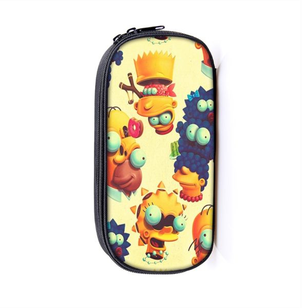 The Simpsons Cosmetic Bags Boys Girls Children Large Pencil Case Purse Storage Bags Women Men Multifunction Makeup Bag - Image 2