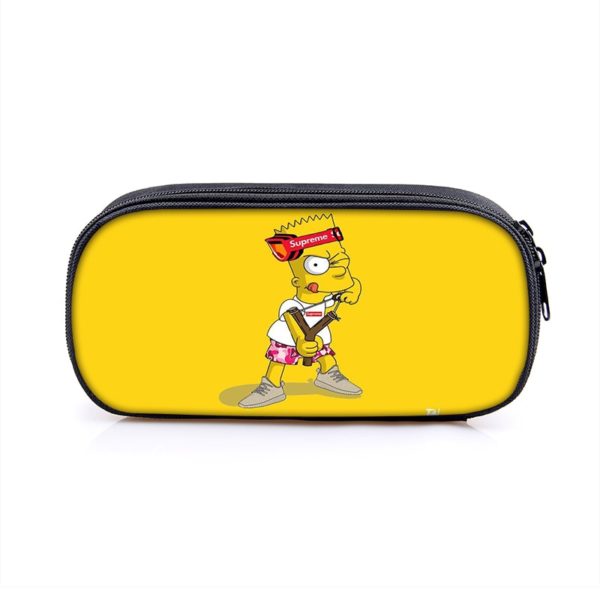 The Simpsons Cosmetic Bags Boys Girls Children Large Pencil Case Purse Storage Bags Women Men Multifunction Makeup Bag - Image 4