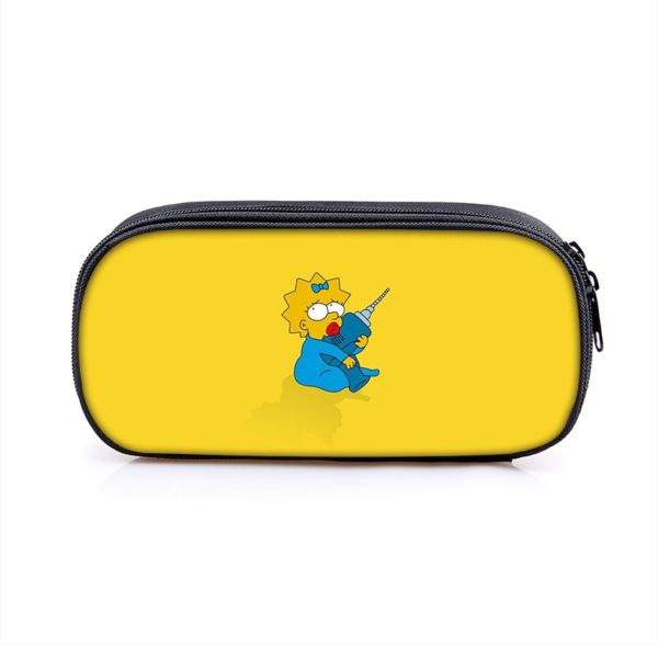 The Simpsons Cosmetic Bags Boys Girls Children Large Pencil Case Purse Storage Bags Women Men Multifunction Makeup Bag - Image 5