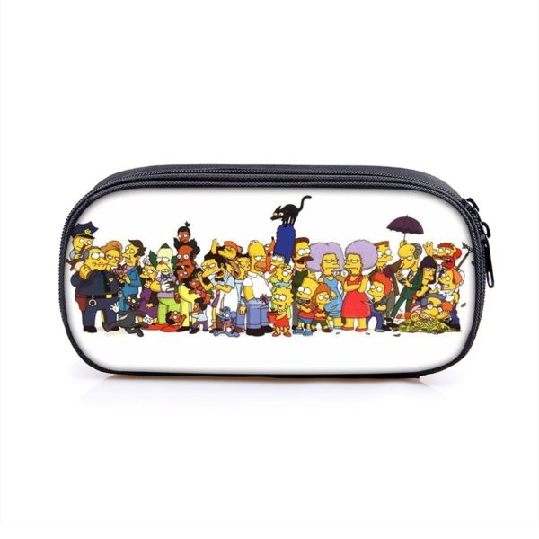 The Simpsons Cosmetic Bags Boys Girls Children Large Pencil Case Purse Storage Bags Women Men Multifunction Makeup Bag - Image 7