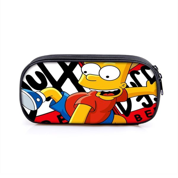 The Simpsons Cosmetic Bags Boys Girls Children Large Pencil Case Purse Storage Bags Women Men Multifunction Makeup Bag - Image 10