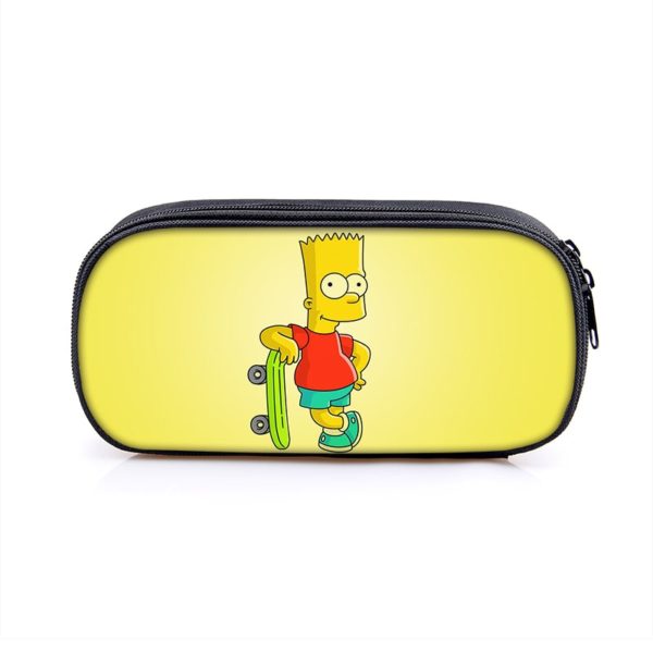 The Simpsons Cosmetic Bags Boys Girls Children Large Pencil Case Purse Storage Bags Women Men Multifunction Makeup Bag - Image 19