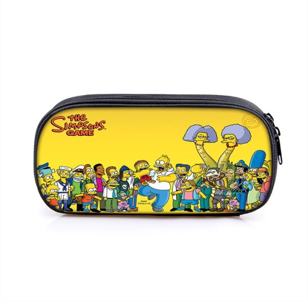 The Simpsons Cosmetic Bags Boys Girls Children Large Pencil Case Purse Storage Bags Women Men Multifunction Makeup Bag - Image 20