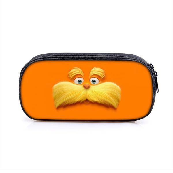 The Lorax Cosmetic Bags Boys Girls Children Large Pencil Case Purse Storage Bags Women Men Multifunction Makeup Bag