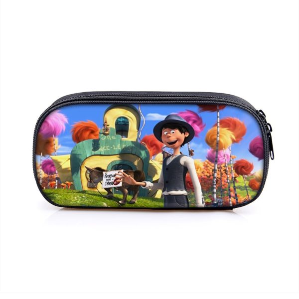 The Lorax Cosmetic Bags Boys Girls Children Large Pencil Case Purse Storage Bags Women Men Multifunction Makeup Bag - Image 5