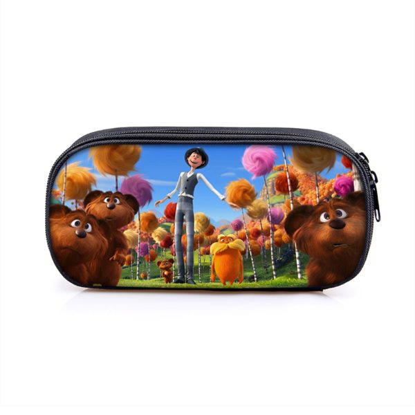 The Lorax Cosmetic Bags Boys Girls Children Large Pencil Case Purse Storage Bags Women Men Multifunction Makeup Bag - Image 11