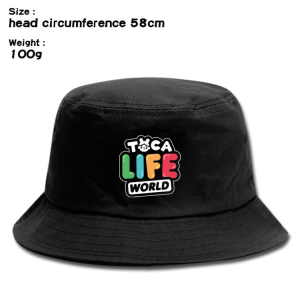 Toca Life World Women Men Bucket Hats Unisex Fisherman Hat Fashion Solid Wild Sun Protection Cap Boys Girls Outdoors Sunscreen Hat - Image 11