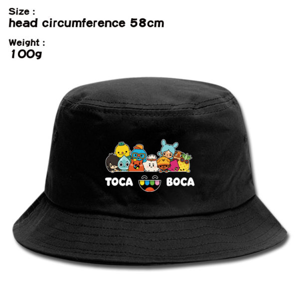 Toca Life World Women Men Bucket Hats Unisex Fisherman Hat Fashion Solid Wild Sun Protection Cap Boys Girls Outdoors Sunscreen Hat - Image 8