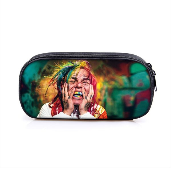 6ix9ine Large Pencil Case Purse Storage Bags Multifunction Cosmetic Bag - Image 8