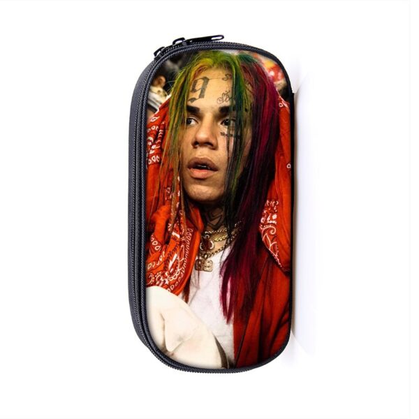 6ix9ine Large Pencil Case Purse Storage Bags Multifunction Cosmetic Bag - Image 13