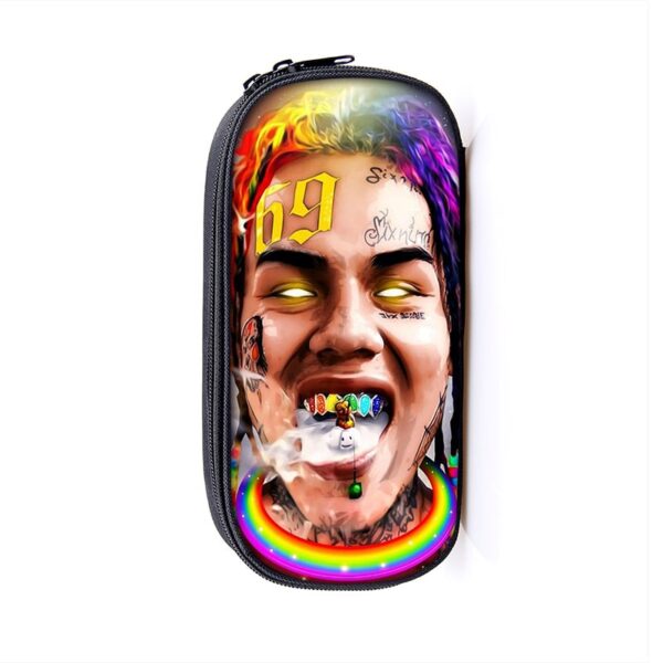 6ix9ine Large Pencil Case Purse Storage Bags Multifunction Cosmetic Bag - Image 15