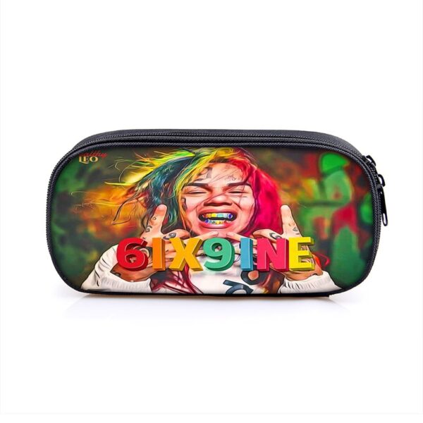 6ix9ine Large Pencil Case Purse Storage Bags Multifunction Cosmetic Bag - Image 27