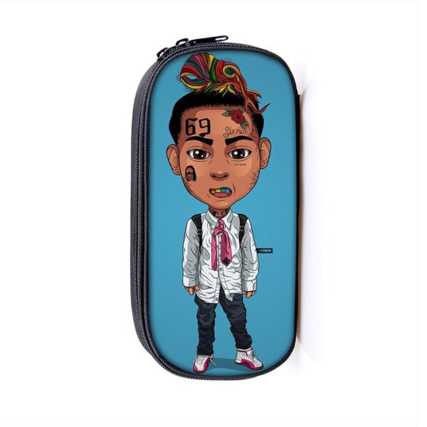 6ix9ine Large Pencil Case Purse Storage Bags Multifunction Cosmetic Bag - Image 30