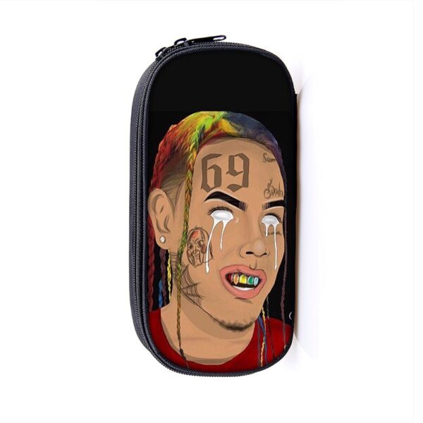 6ix9ine Large Pencil Case Purse Storage Bags Multifunction Cosmetic Bag - Image 32