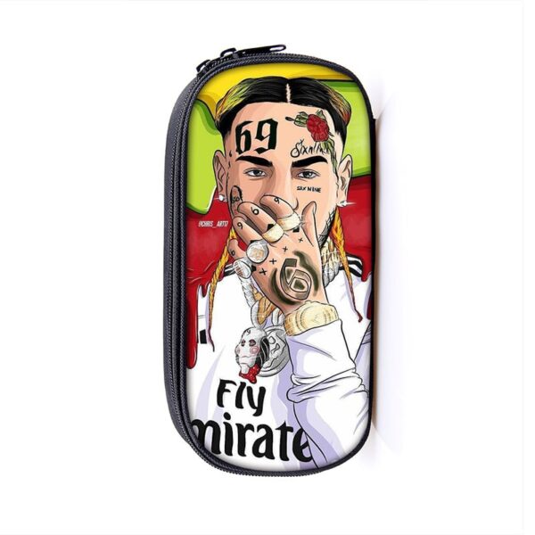 6ix9ine Large Pencil Case Purse Storage Bags Multifunction Cosmetic Bag - Image 35