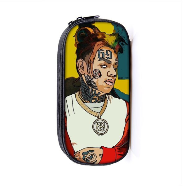 6ix9ine Large Pencil Case Purse Storage Bags Multifunction Cosmetic Bag - Image 36