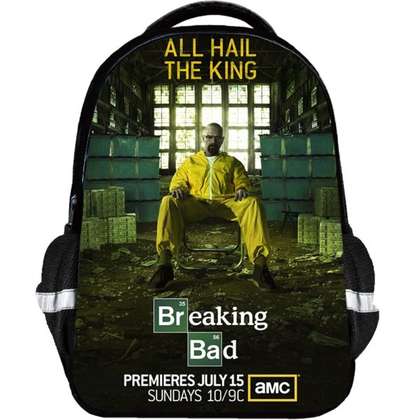 BreakingBad Backpack Kids Youth Student High Capacity Waterproof School Bag Birthday Gifts - Image 16