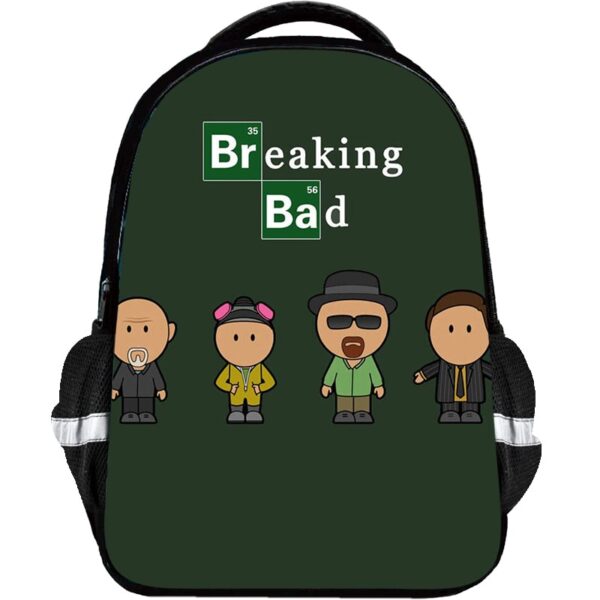 BreakingBad Backpack Kids Youth Student High Capacity Waterproof School Bag Birthday Gifts - Image 6