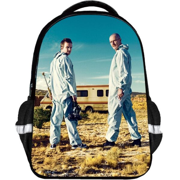 BreakingBad Backpack Kids Youth Student High Capacity Waterproof School Bag Birthday Gifts - Image 12