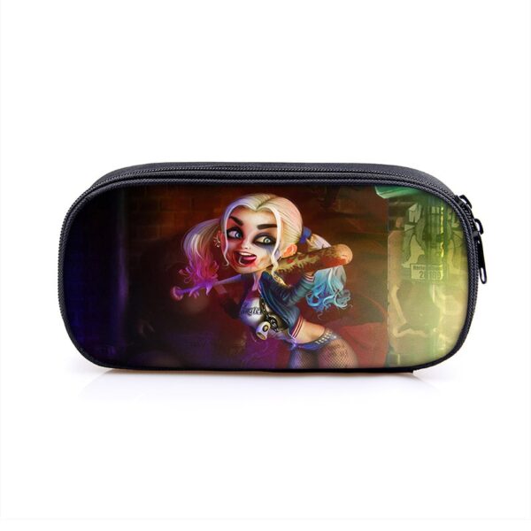 Harley Quinn Large Pencil Case Purse Storage Bags Multifunction Cosmetic Bag - Image 12