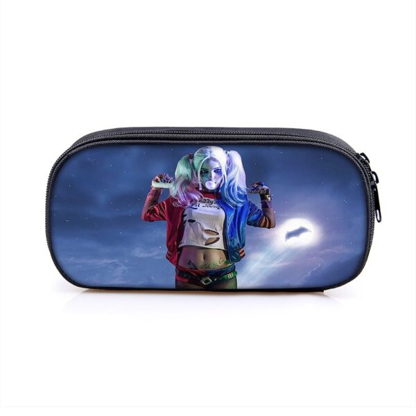 Harley Quinn Large Pencil Case Purse Storage Bags Multifunction Cosmetic Bag - Image 14