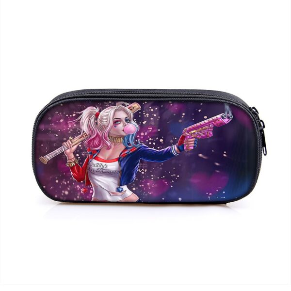 Harley Quinn Large Pencil Case Purse Storage Bags Multifunction Cosmetic Bag - Image 15