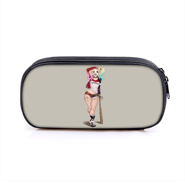 Harley Quinn Large Pencil Case Purse Storage Bags Multifunction Cosmetic Bag - Image 17