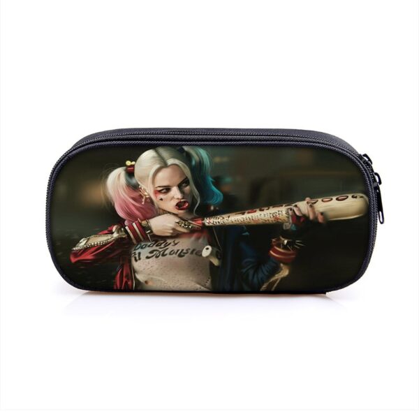 Harley Quinn Large Pencil Case Purse Storage Bags Multifunction Cosmetic Bag - Image 18