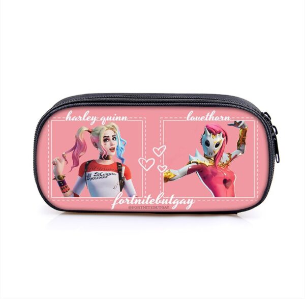 Harley Quinn Large Pencil Case Purse Storage Bags Multifunction Cosmetic Bag - Image 3