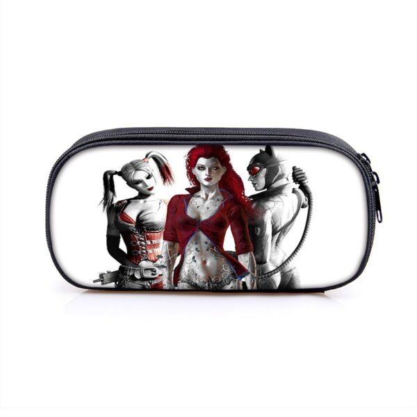 Harley Quinn Large Pencil Case Purse Storage Bags Multifunction Cosmetic Bag - Image 22