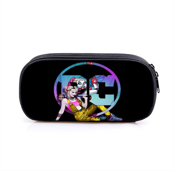 Harley Quinn Large Pencil Case Purse Storage Bags Multifunction Cosmetic Bag - Image 4