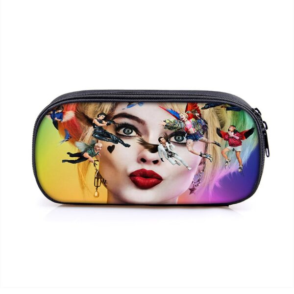 Harley Quinn Large Pencil Case Purse Storage Bags Multifunction Cosmetic Bag - Image 32