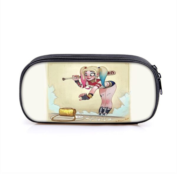 Harley Quinn Large Pencil Case Purse Storage Bags Multifunction Cosmetic Bag - Image 35