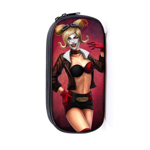 Harley Quinn Large Pencil Case Purse Storage Bags Multifunction Cosmetic Bag - Image 41