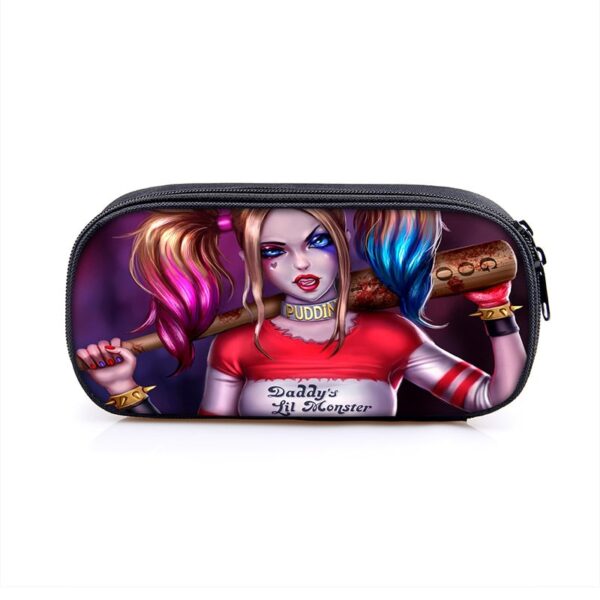 Harley Quinn Large Pencil Case Purse Storage Bags Multifunction Cosmetic Bag - Image 43