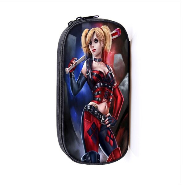 Harley Quinn Large Pencil Case Purse Storage Bags Multifunction Cosmetic Bag - Image 46