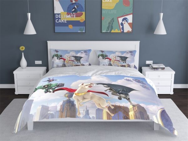 League Of Super-Pets Comfortable Bedding Three-Piece Soft and Breathable Duvet Cover Gift - Image 8